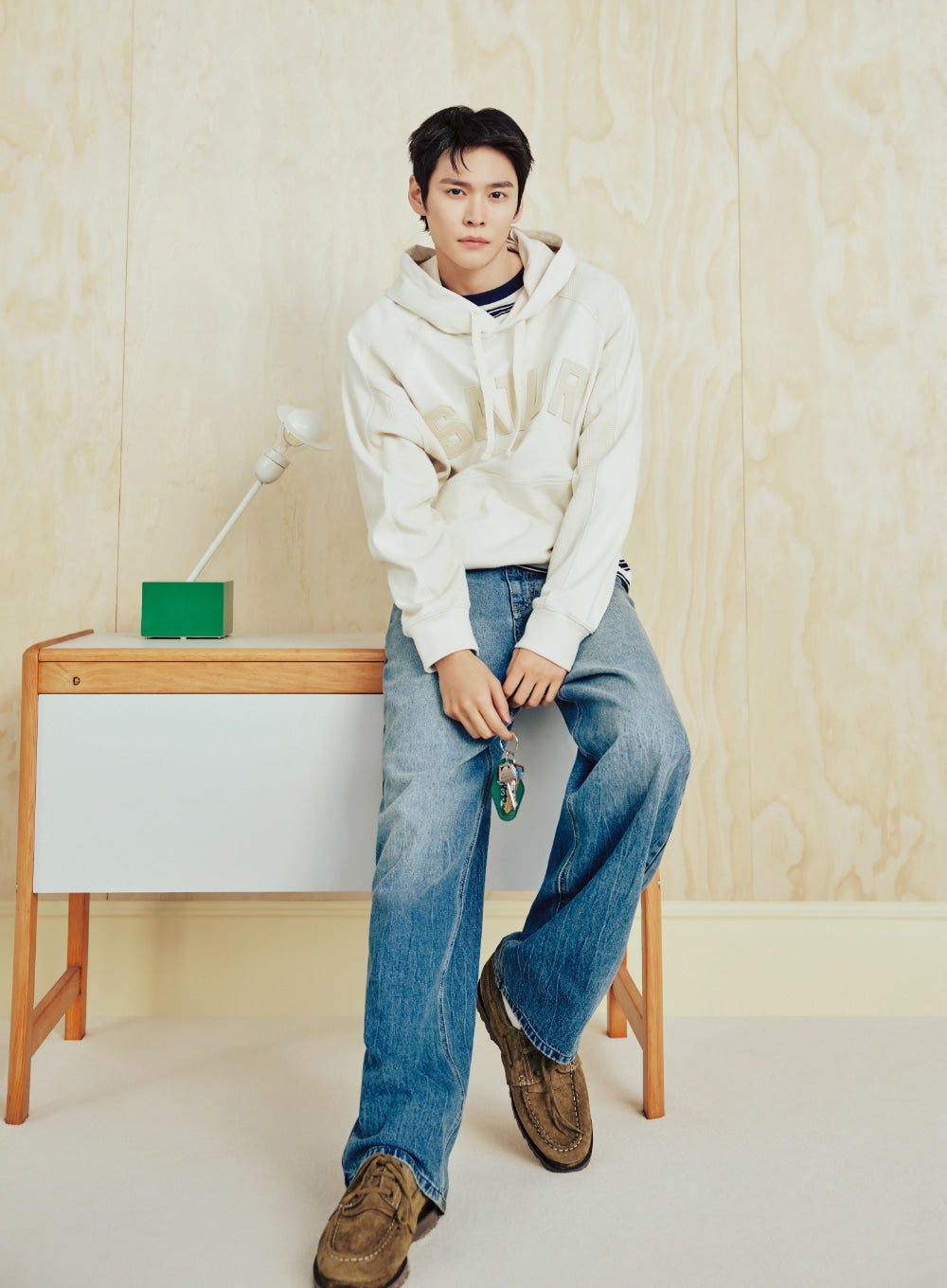 [SATUR] Regatta Suede Boat Loafer - Khaki
