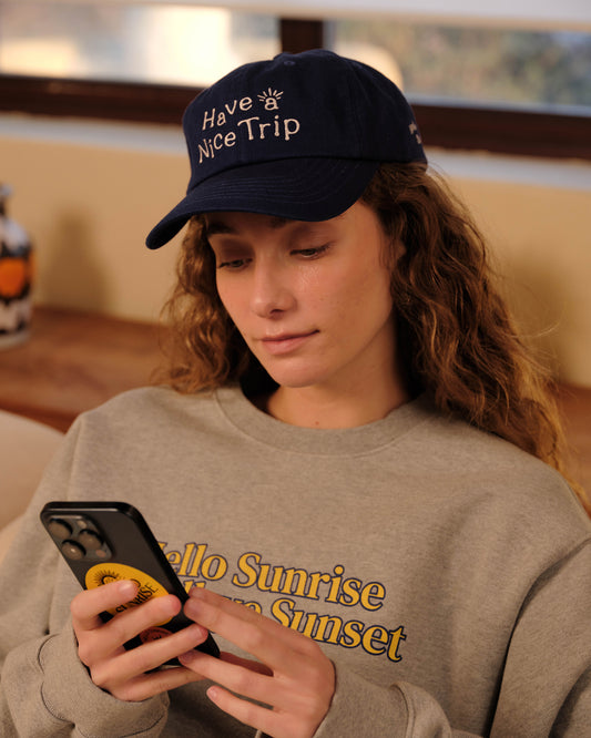 Have a Nice Trip Ball Cap_Deep Blue