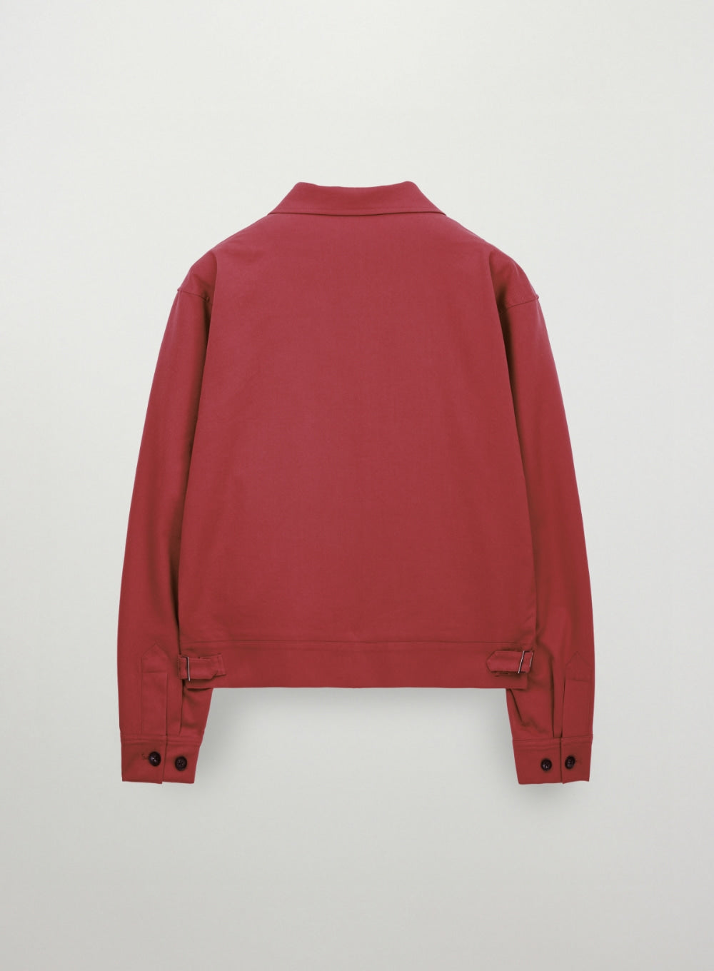 Satur Crest Logo Collar Jacket - Red