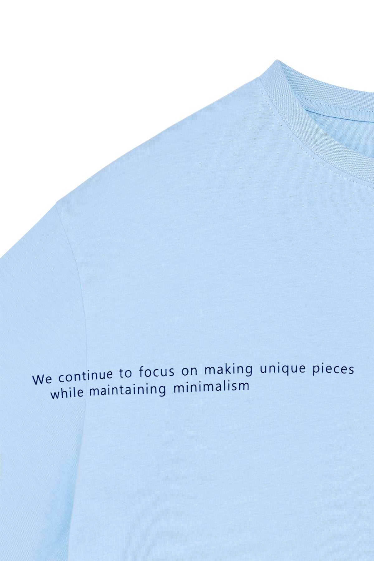Matinkim Half Text Logo Top For Men IN Sky
