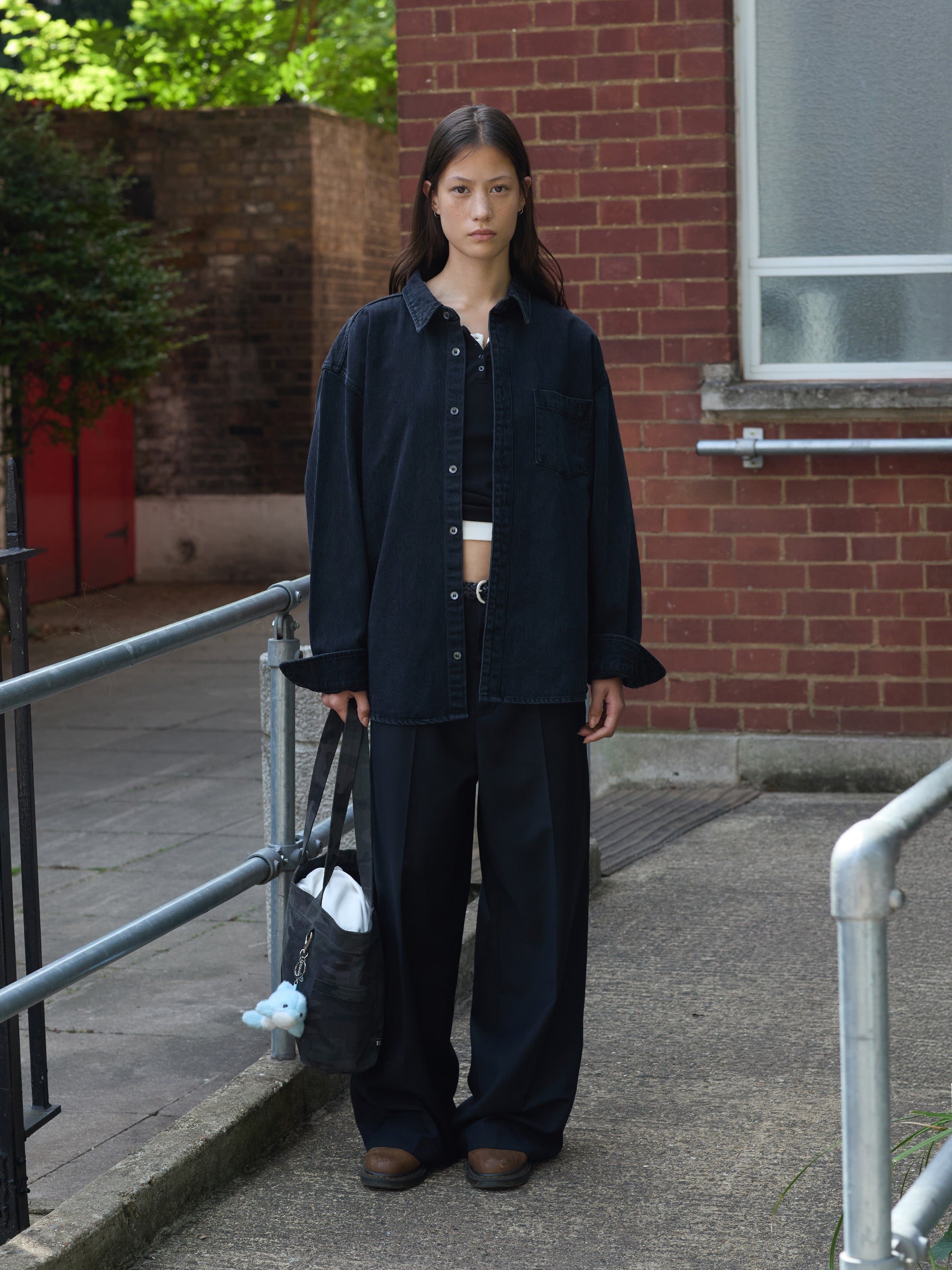 Low Classic Washed Cotton Tote Bag - Deep Camo