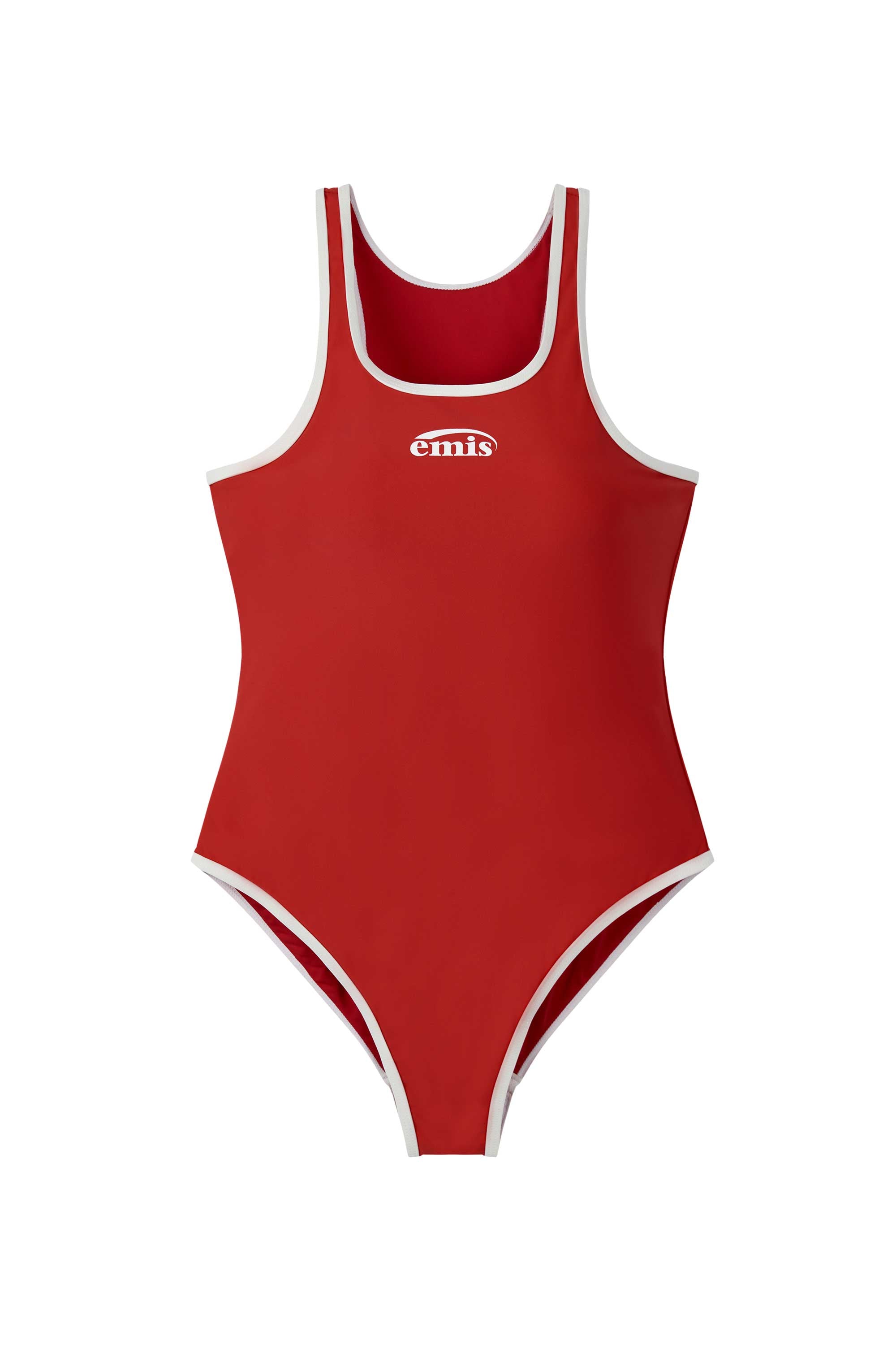 RACER BACK SWIMSUIT-RED