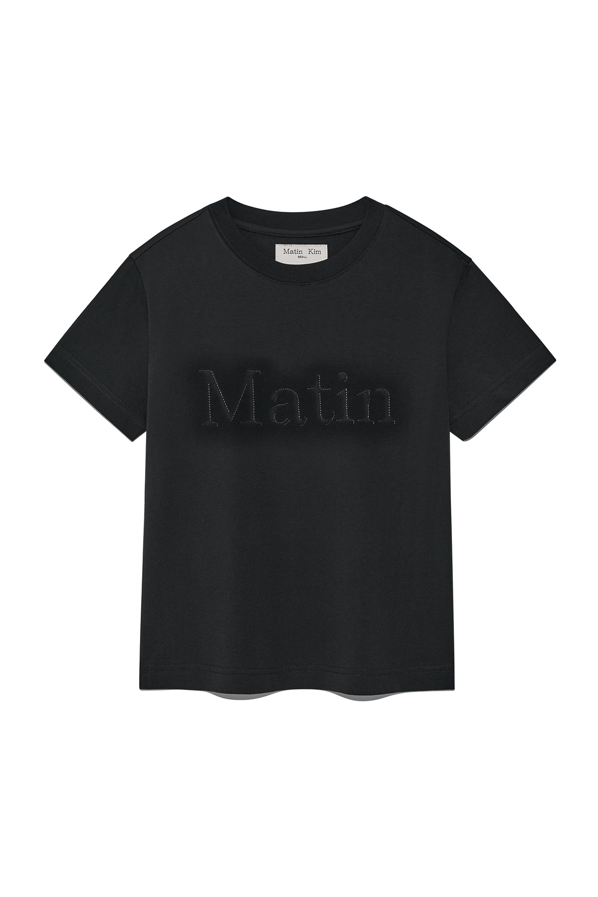 Matinkim Matin Shadow Typo Top IN Charcoal