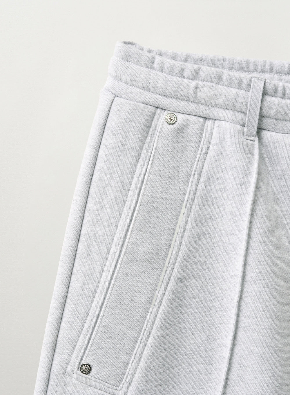 [satur] Teo Cotton Bermuda Pants - Melange White