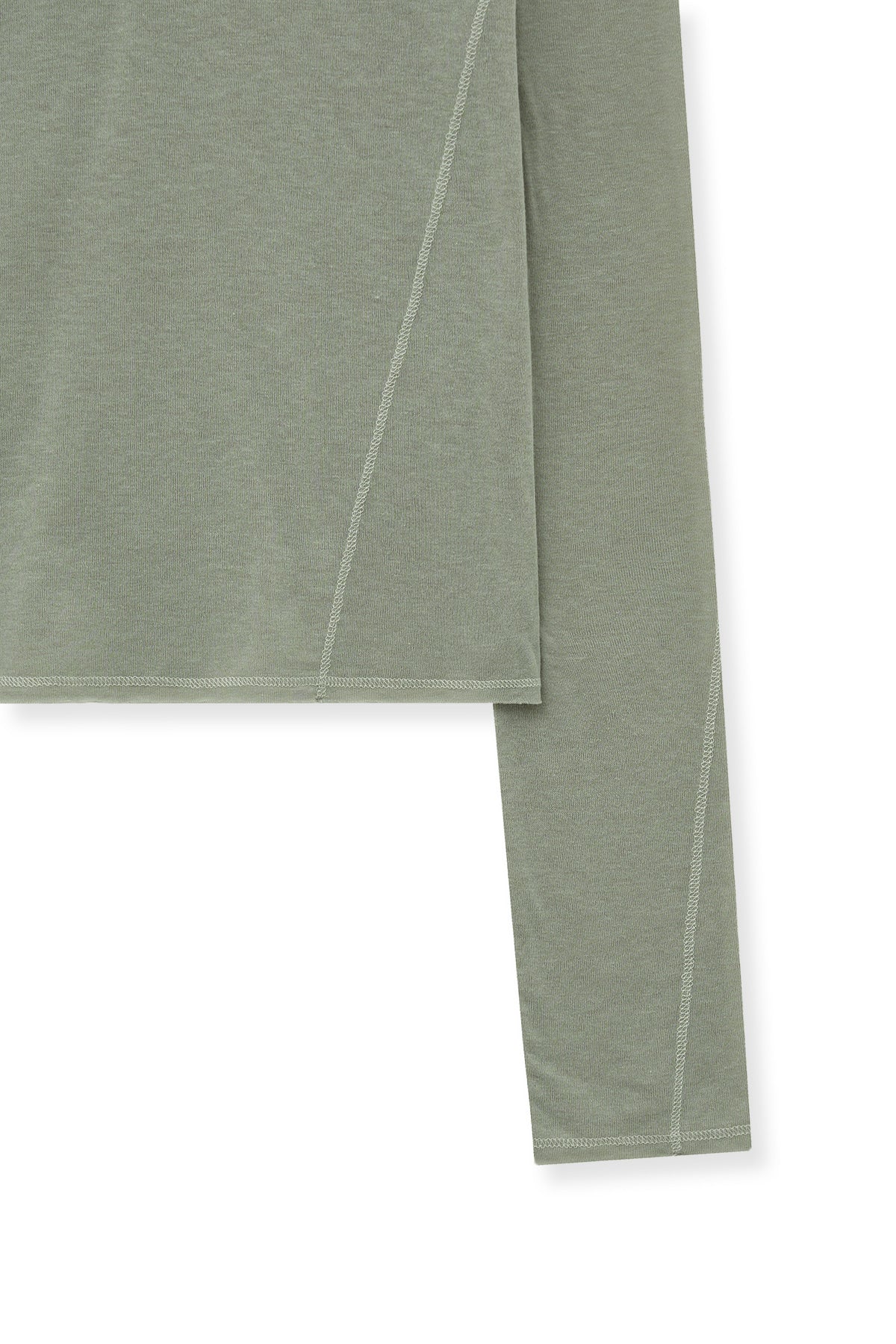 Matinkim Button Slit Half Neck Top IN Beige