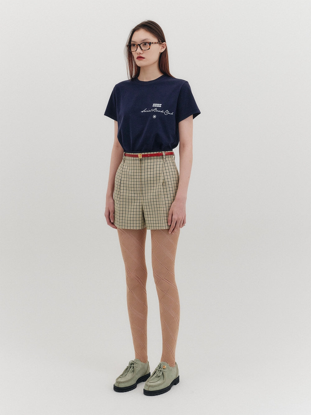EENK High-Rise Shorts - Beige