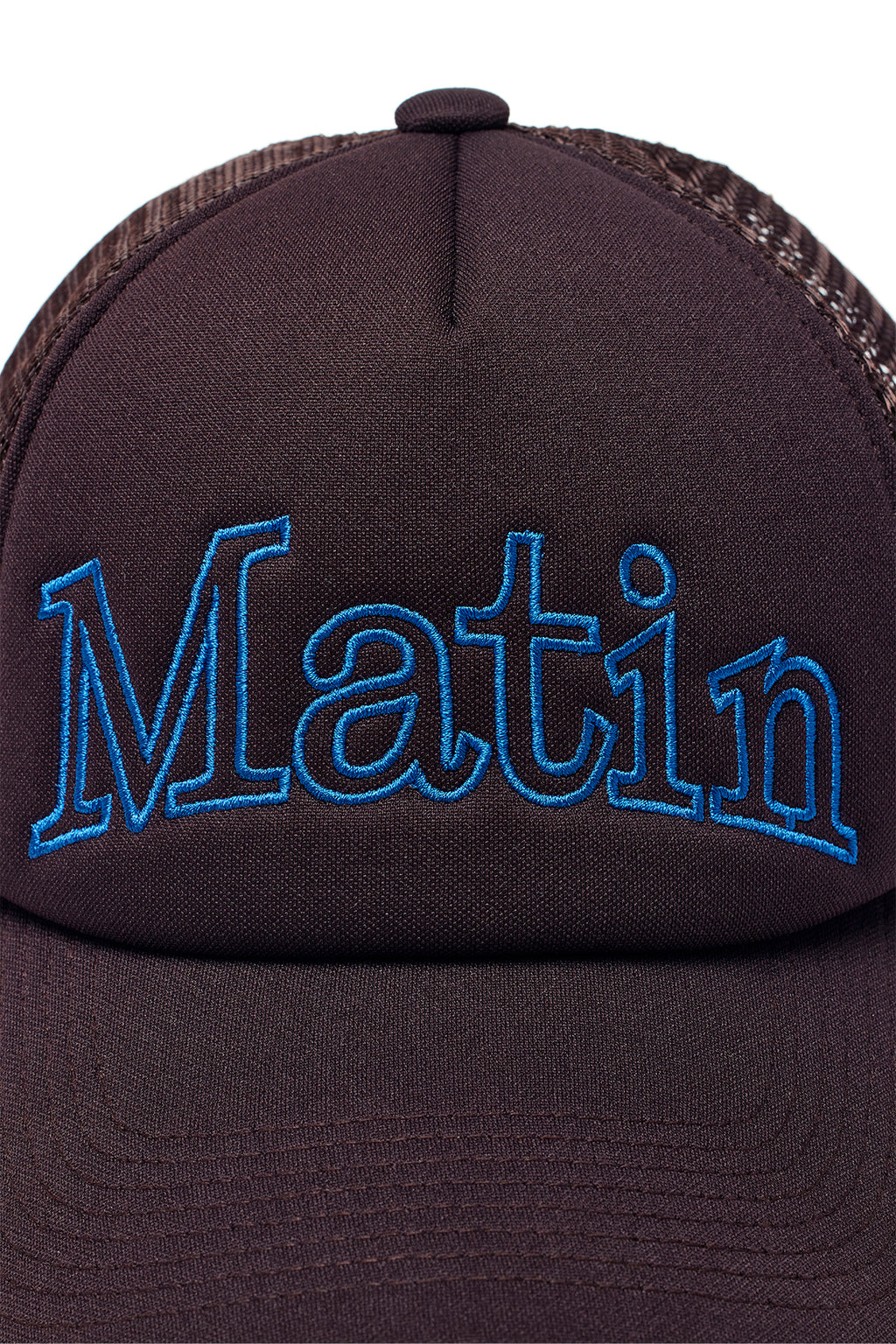 [matinkim] MATIN MESH TRUCKER BALL CAP IN BROWN