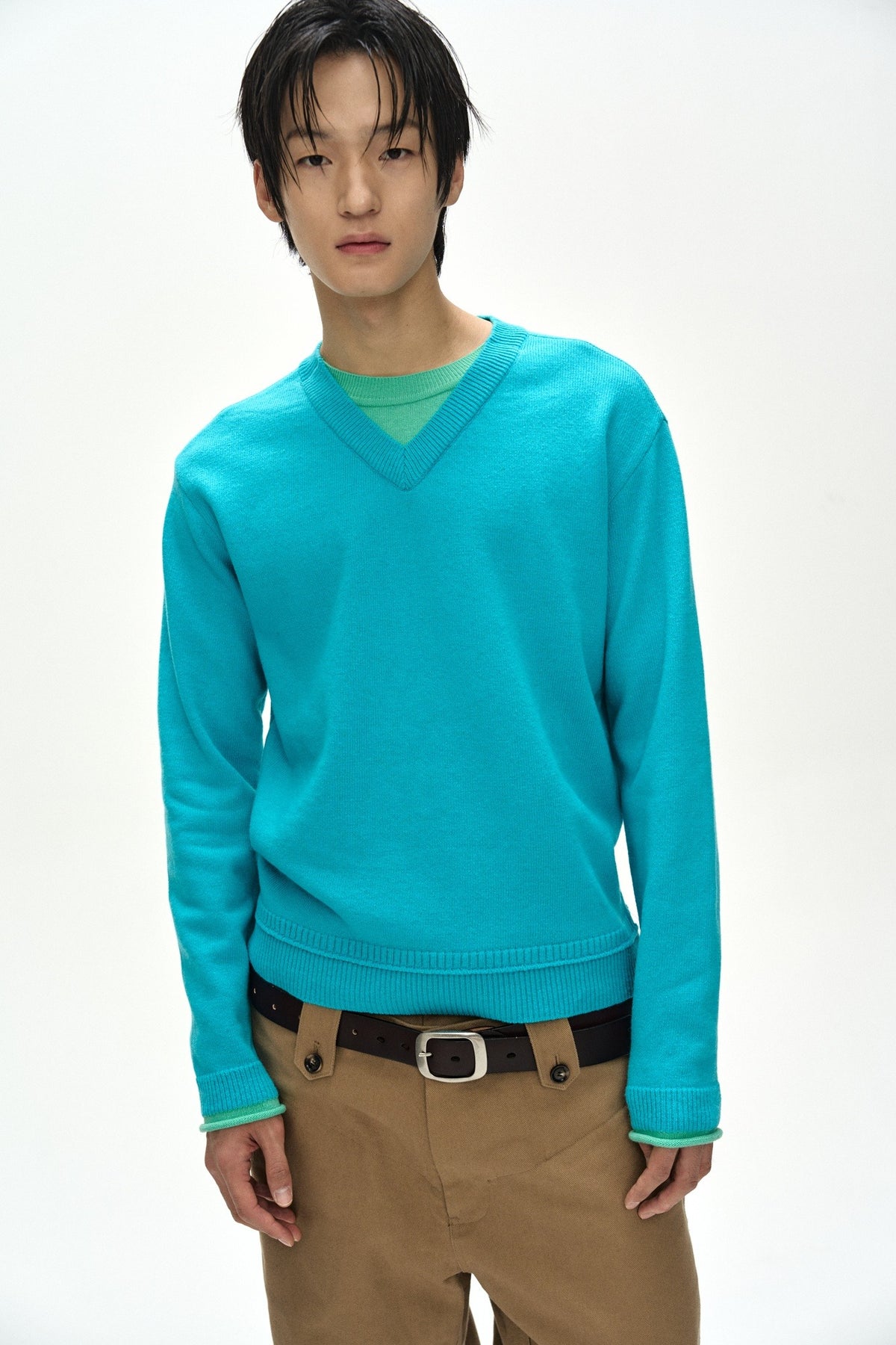 Andersson Bell Unisex Layered V-Neck Sweater