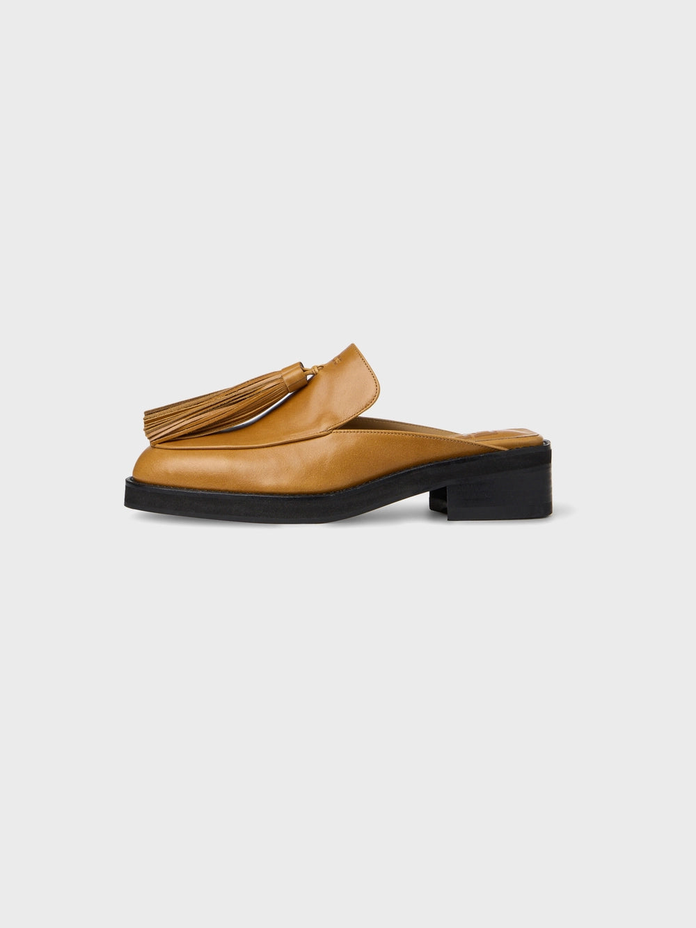 EENK Tassel Leather Mules - Camel