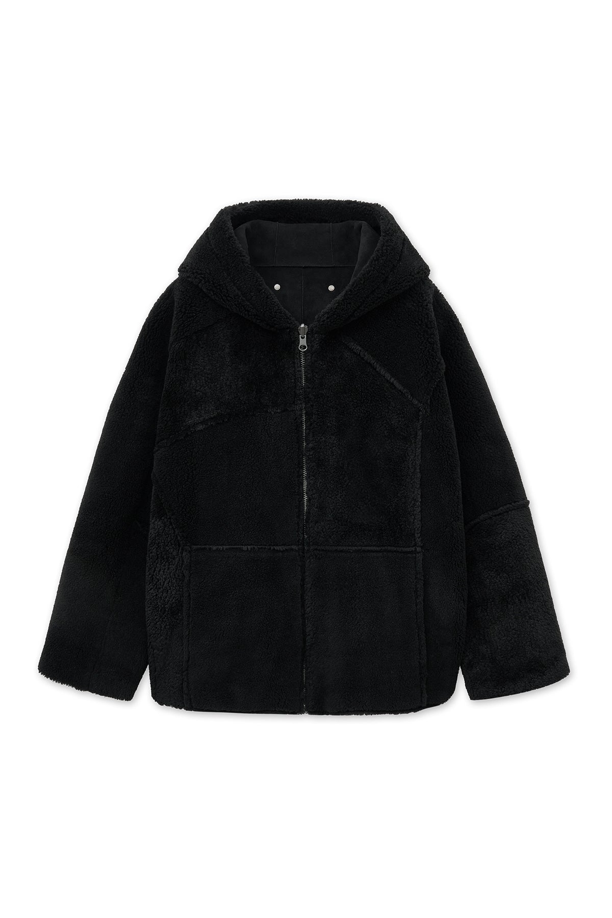 [matinkim] REVERSIBLE HOODY MUSTANG IN BLACK