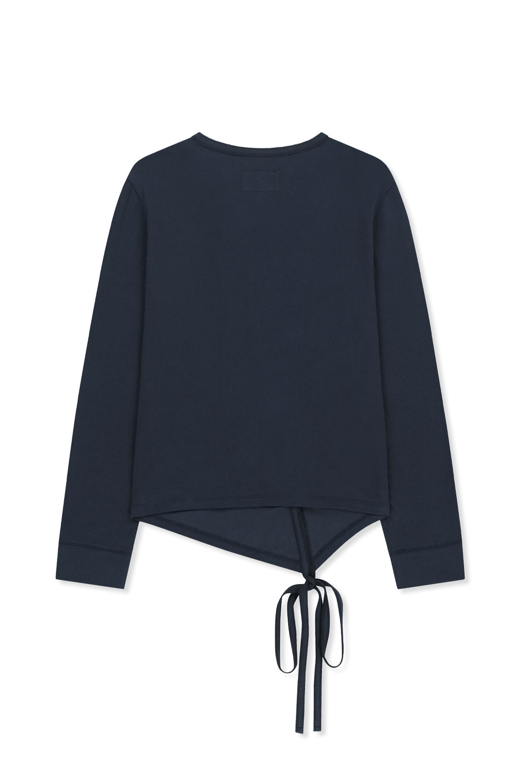 [matinkim] Asymmetric Button Closure Top IN Navy