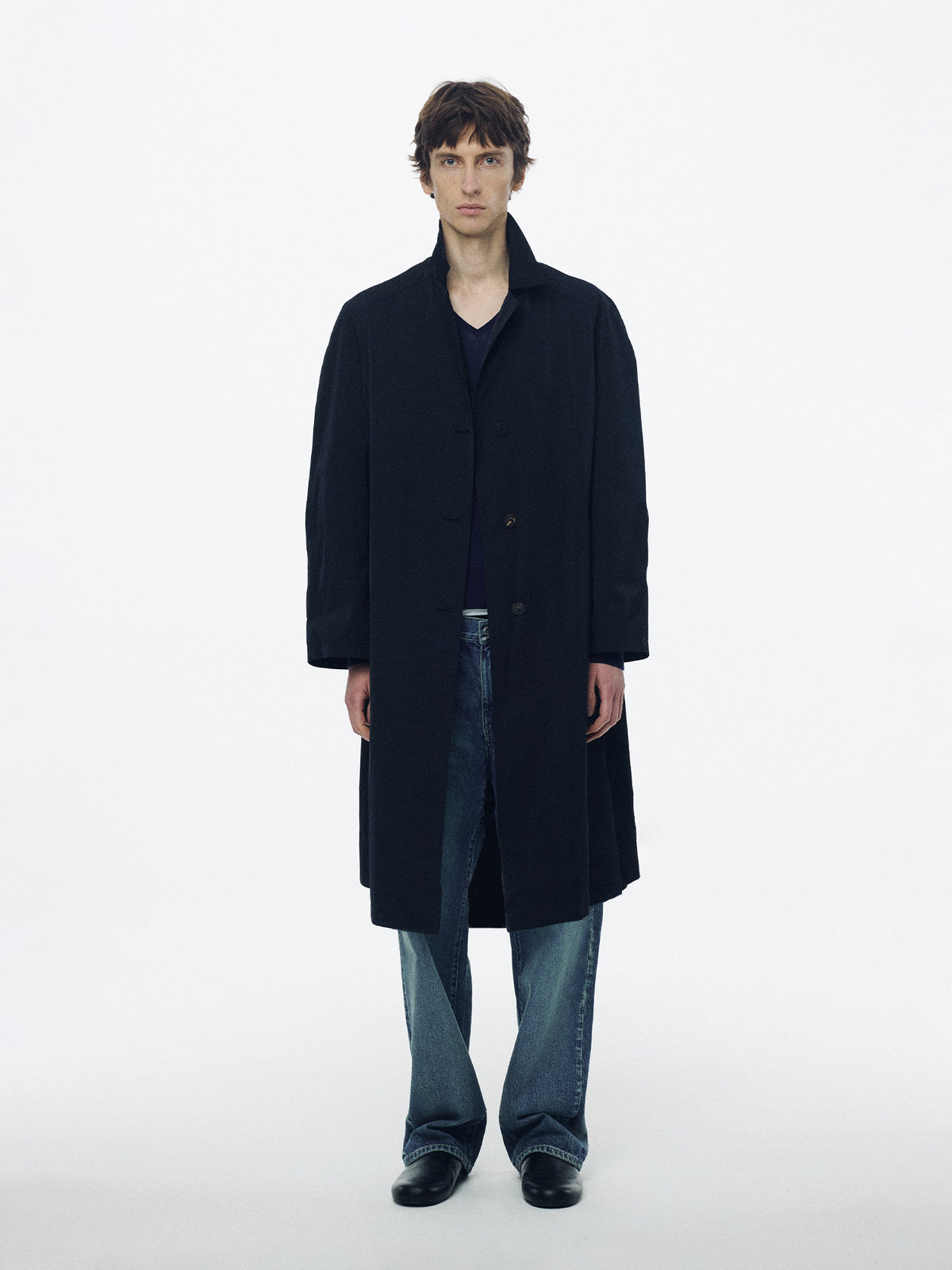 Nothing Written Ferro single trench (Dark navy, M)