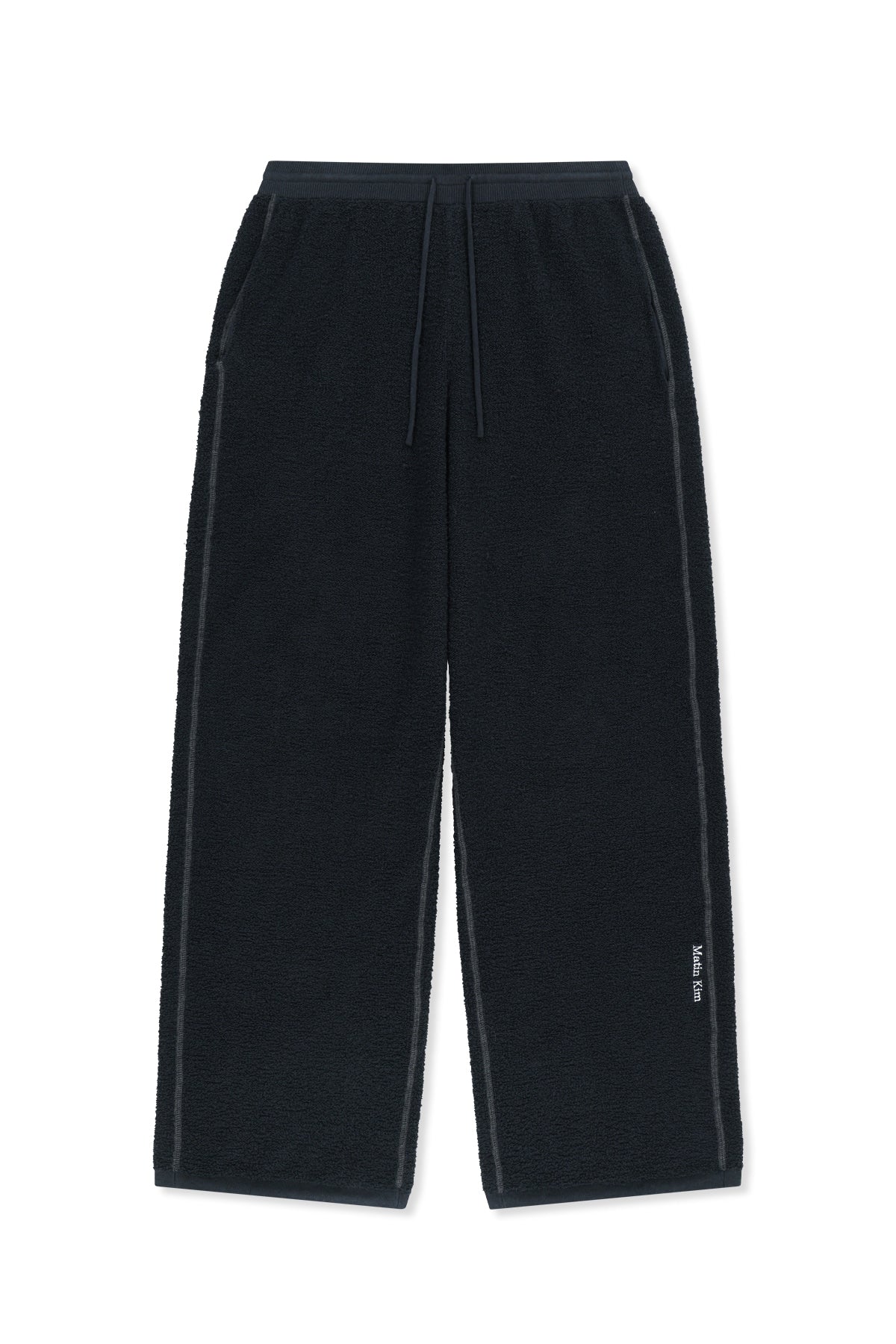 Matinkim Boucle Texture Knit Pants IN Dark Navy