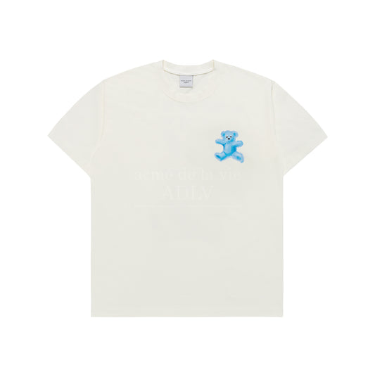 CRAYON THREE BEAR ARTWORK SHORT SLEEVE T-SHIRT CREAM