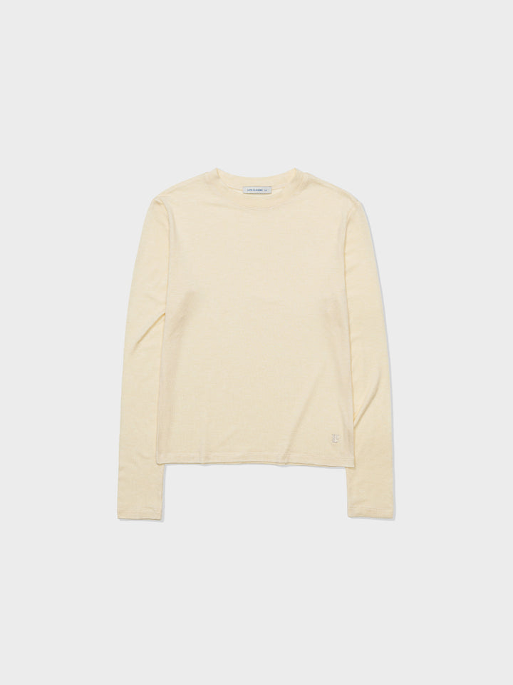Low Classic Lc Wool Jersey T-Shirt Ivory