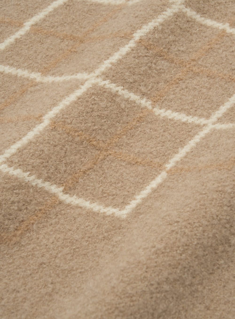 [satur] Argyle Muffler - Beige