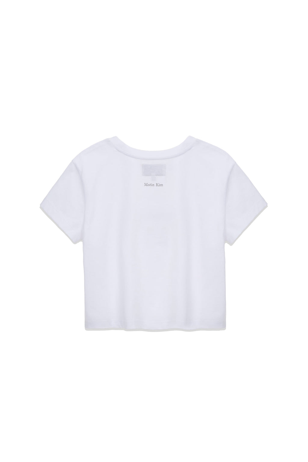 [matinkim] HANGEUL CIRCLE POINT LOGO TOP FOR WOMEN IN WHITE