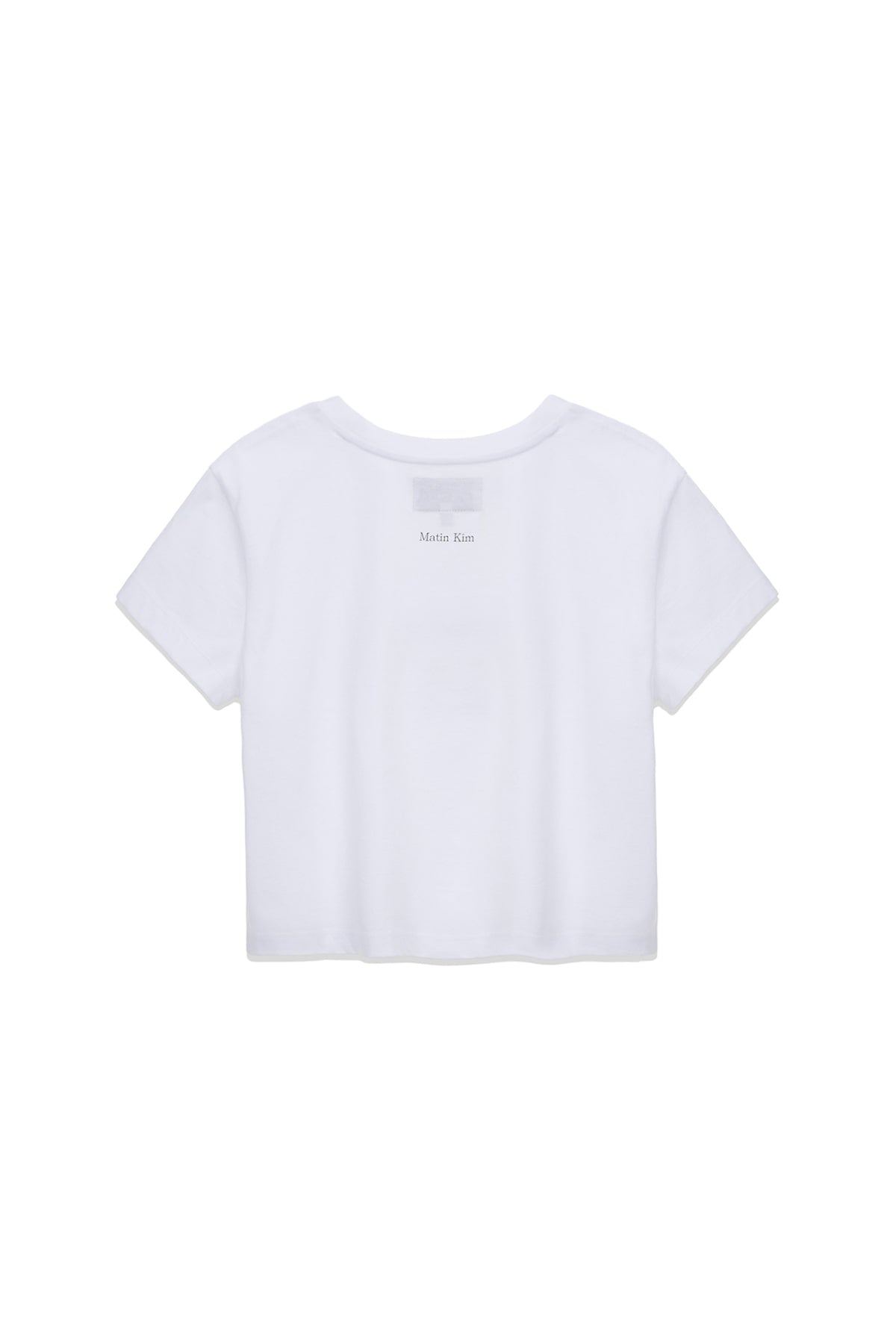[matinkim] HANGEUL CIRCLE POINT LOGO TOP FOR WOMEN IN WHITE