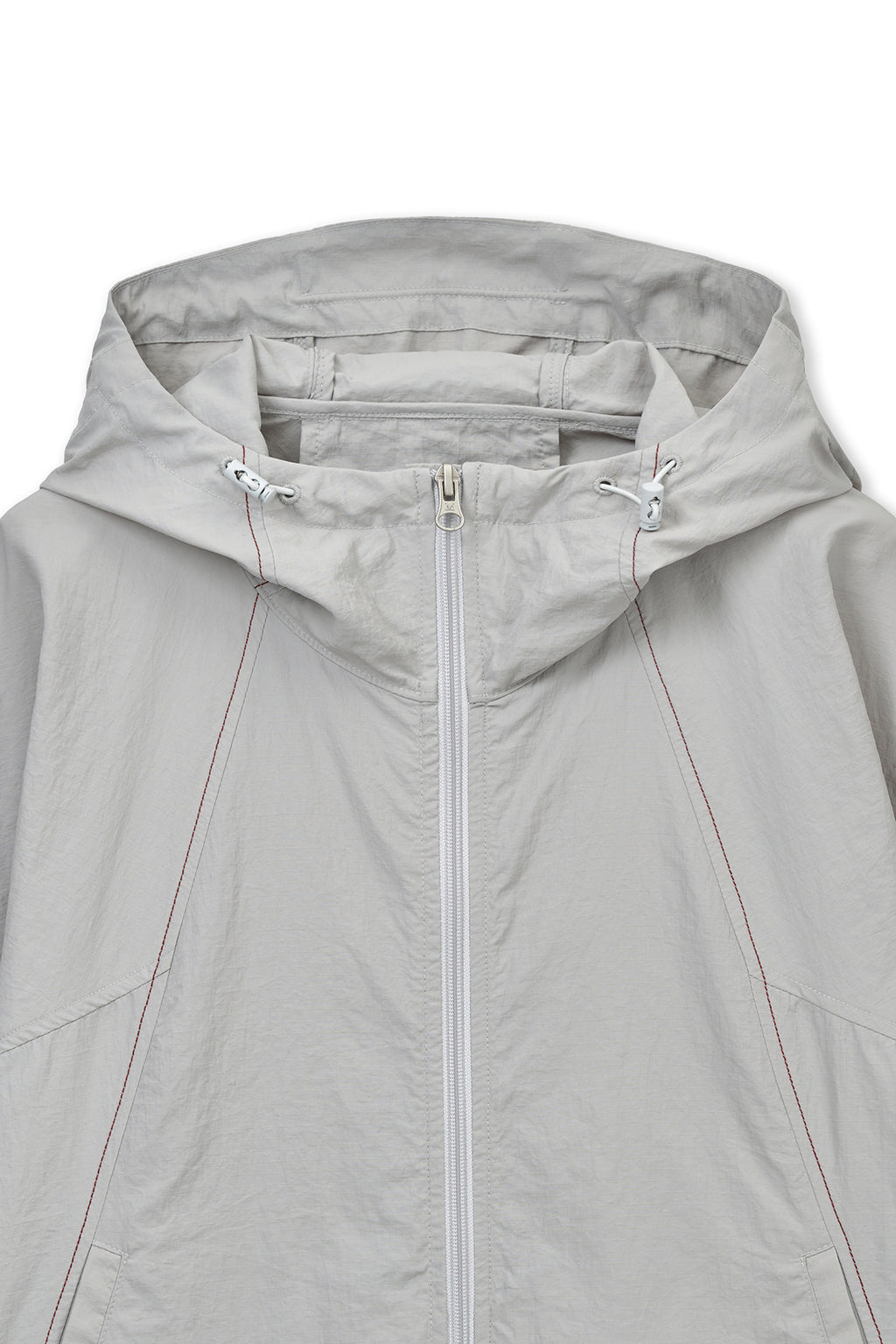 Matinkim Cropped Back Logo Hoody Wind Breaker IN Light Beige