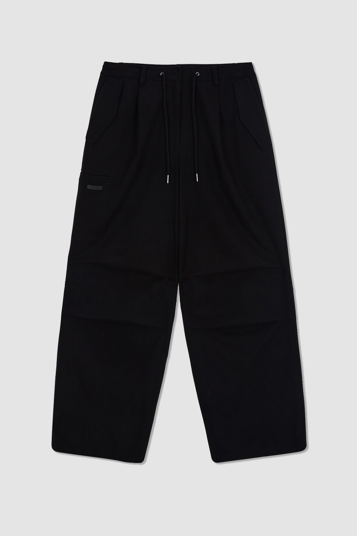 Matinkim Wool Blended Parachute Pants IN Black