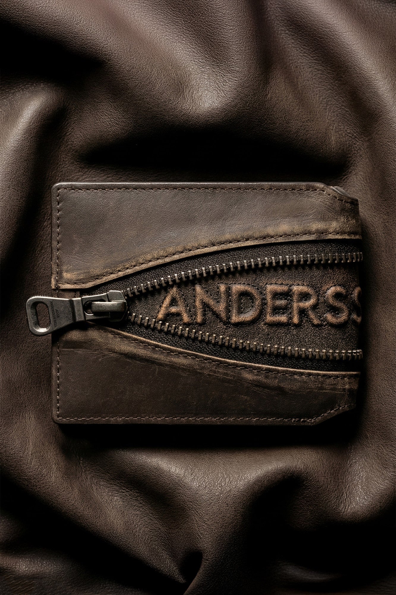 Andersson Bell Brown Leather Zip Wallet