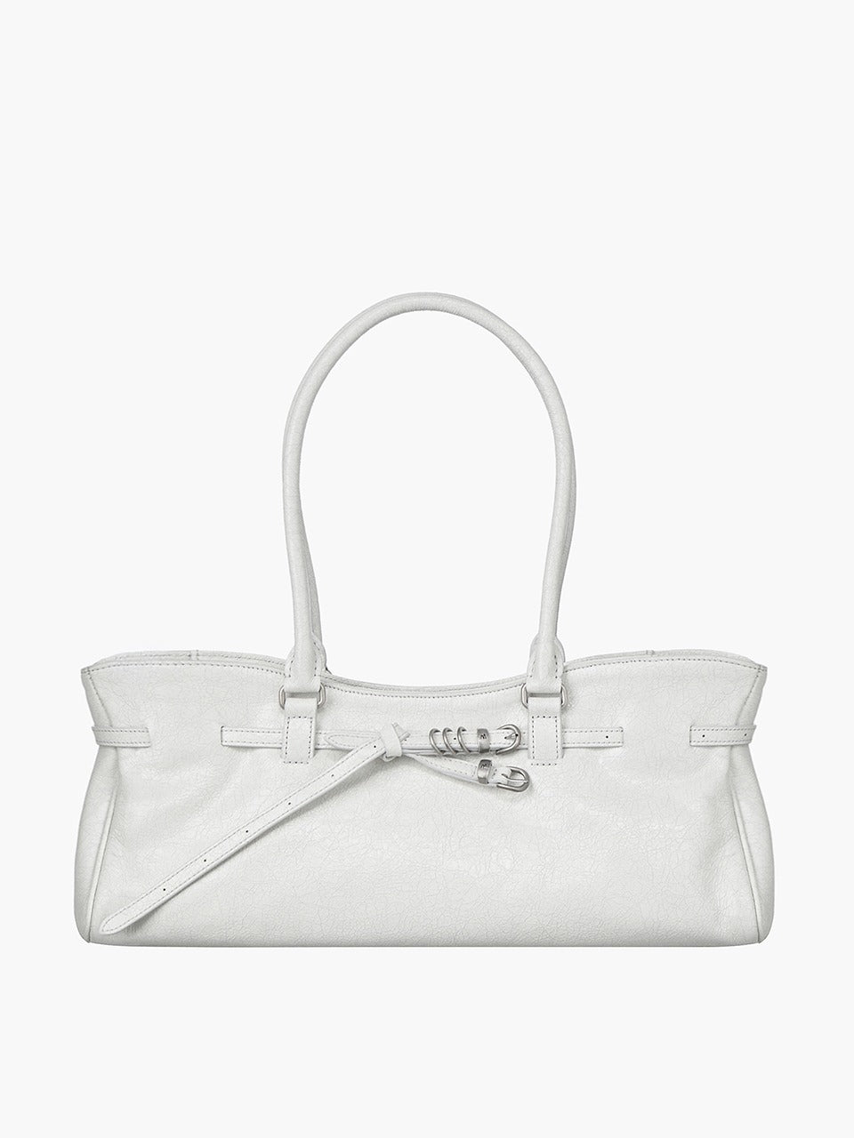 Margesherwood Soft Grandma Shoulder Bag off white cracked