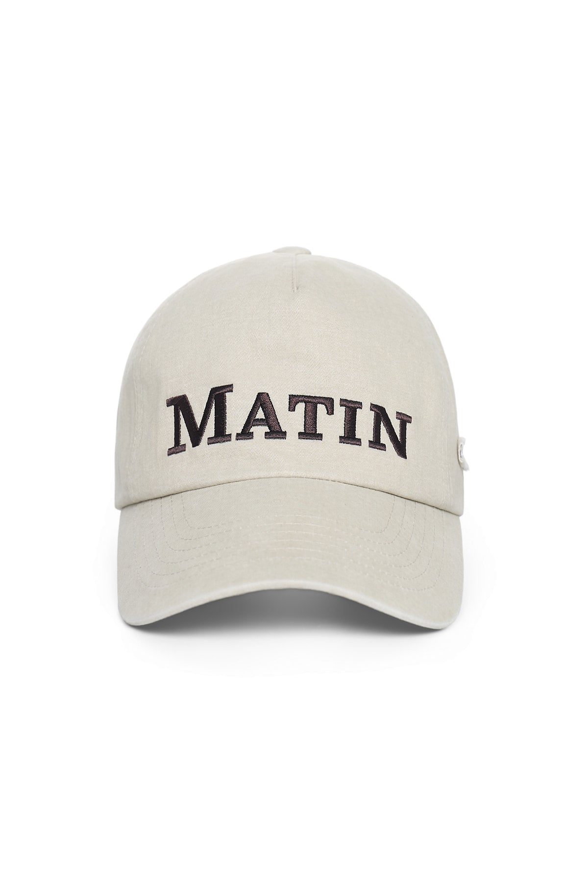 Matinkim Matin Flat Crown Ball Cap IN Beige