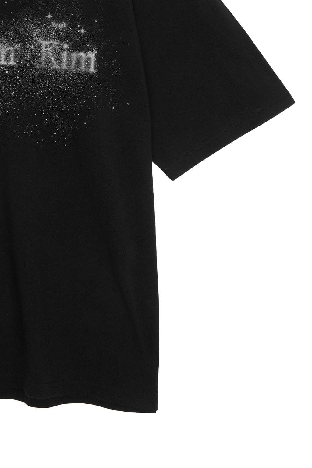 [matinkim] TWINKLE GRAPHIC LOGO TOP FOR MEN IN BLACK