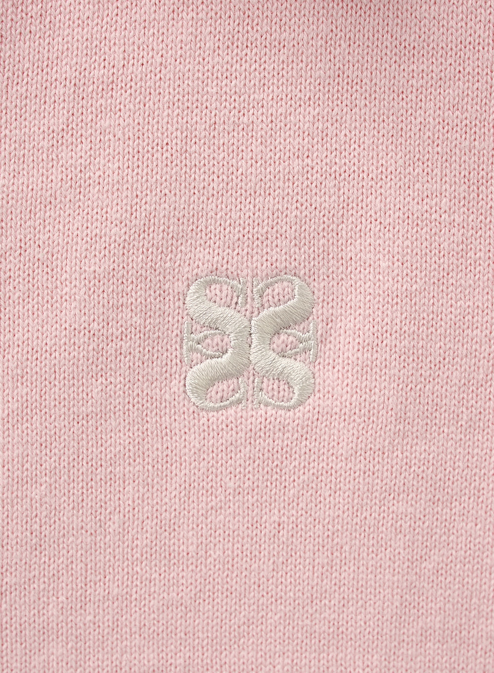 [satur] (W) Basic Cotton Collar Half Cardigan - Pink