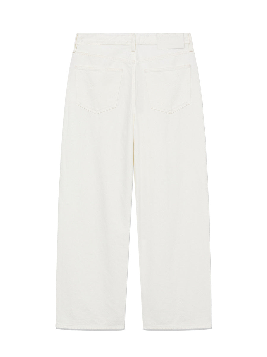 GLOWNY The Bella Baggy Jeans (White)