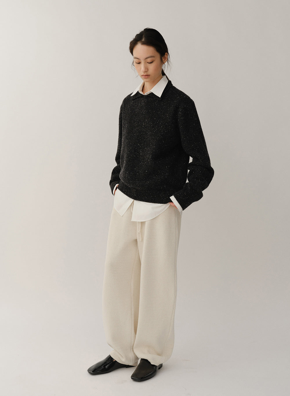 Kindersalmon Pibi Knitted Pants Oat