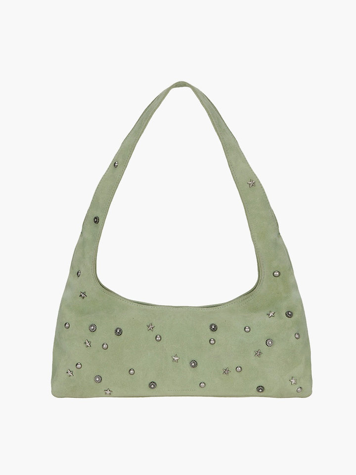 Margesherwood Halter Hobo melon studded suede