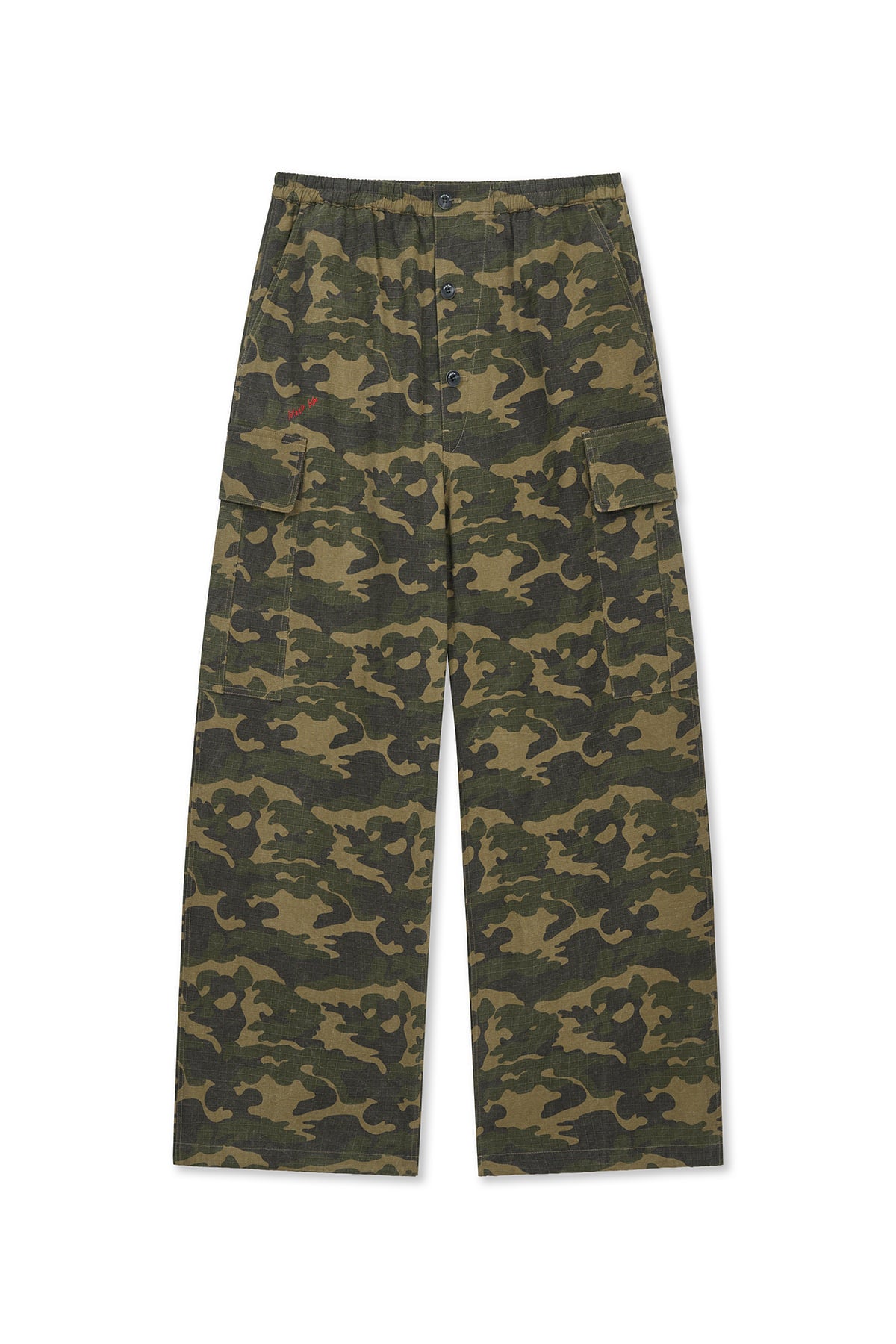 [matinkim] DRAWSTRING HEM CARGO PANTS IN KHAKI
