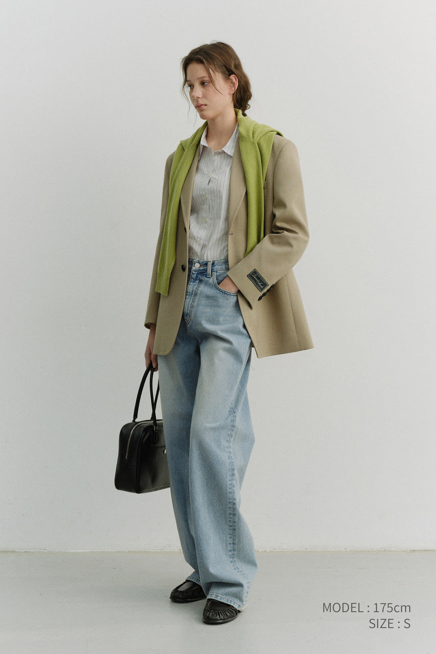 Dunst Relaxed Wide Jeans Light Blue