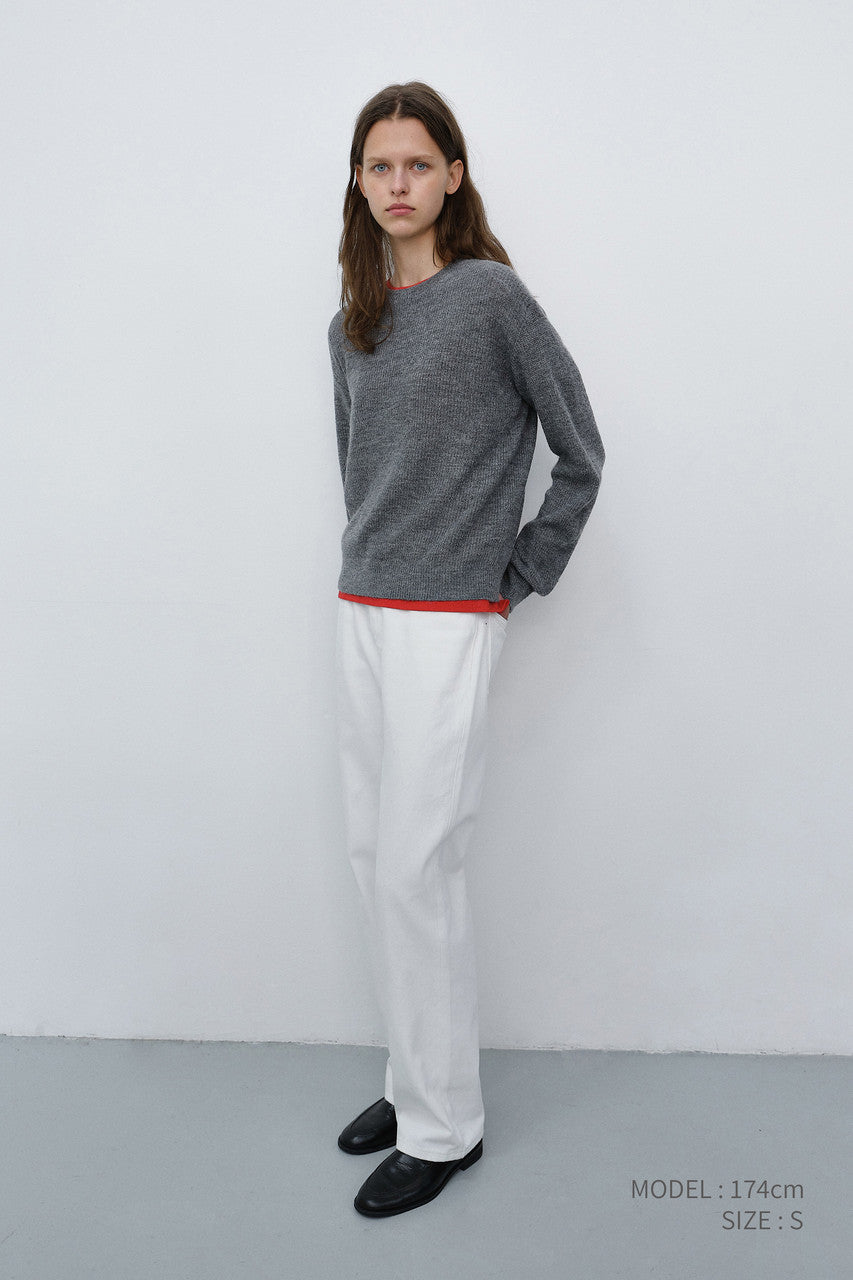 Dunst Essential Straight Full Length Jeans Off White