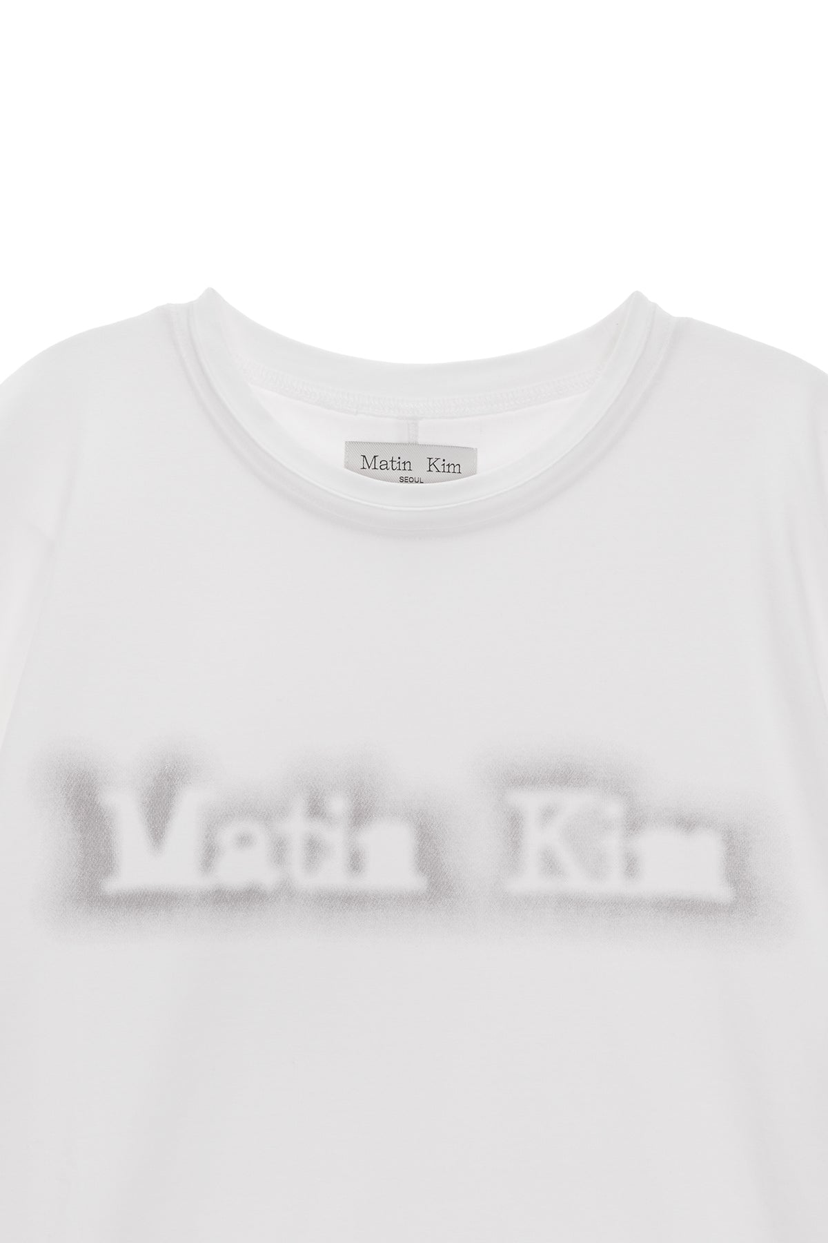 [matinkim] MATIN SHADE LOGO TOP IN WHITE
