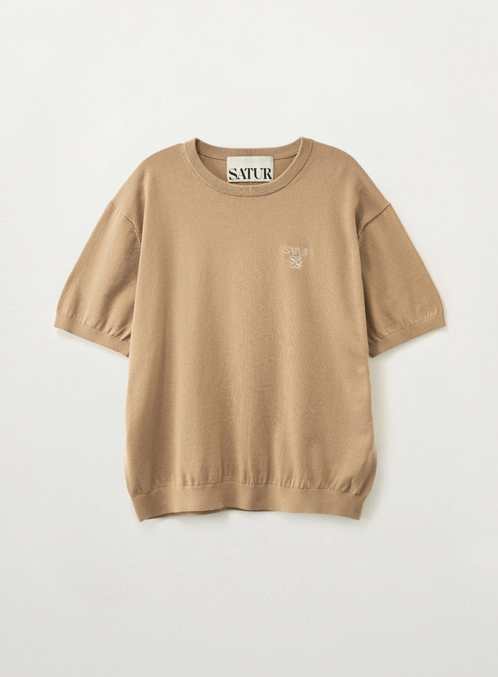 Satur Loren Fine Half Knit - Beige
