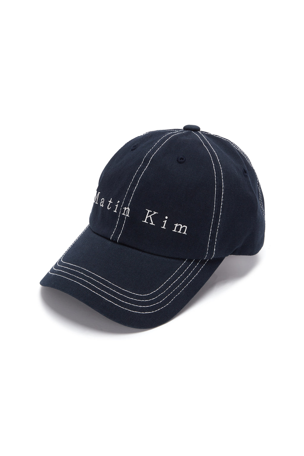 [matinkim] MATIN STITCH BALL CAP IN NAVY