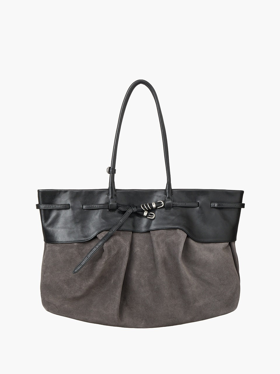 Margesherwood Soft Grandma Layered Bag grey suede