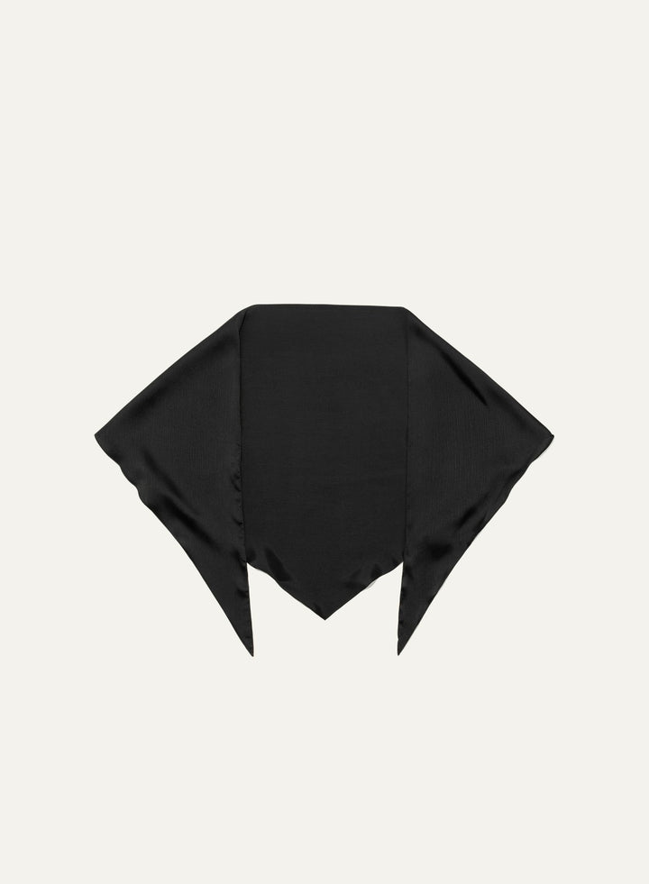 Kindersalmon Silk Scarf 09 Black