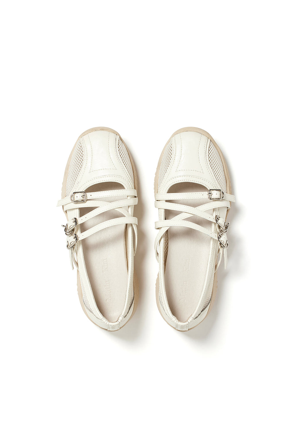 Matinkim Matin Mesh Maryjane Sneakers IN Ivory