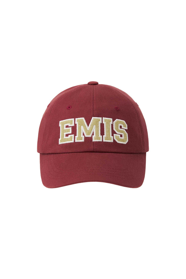 EMIS Twill Capital Logo Ball Cap-Brick