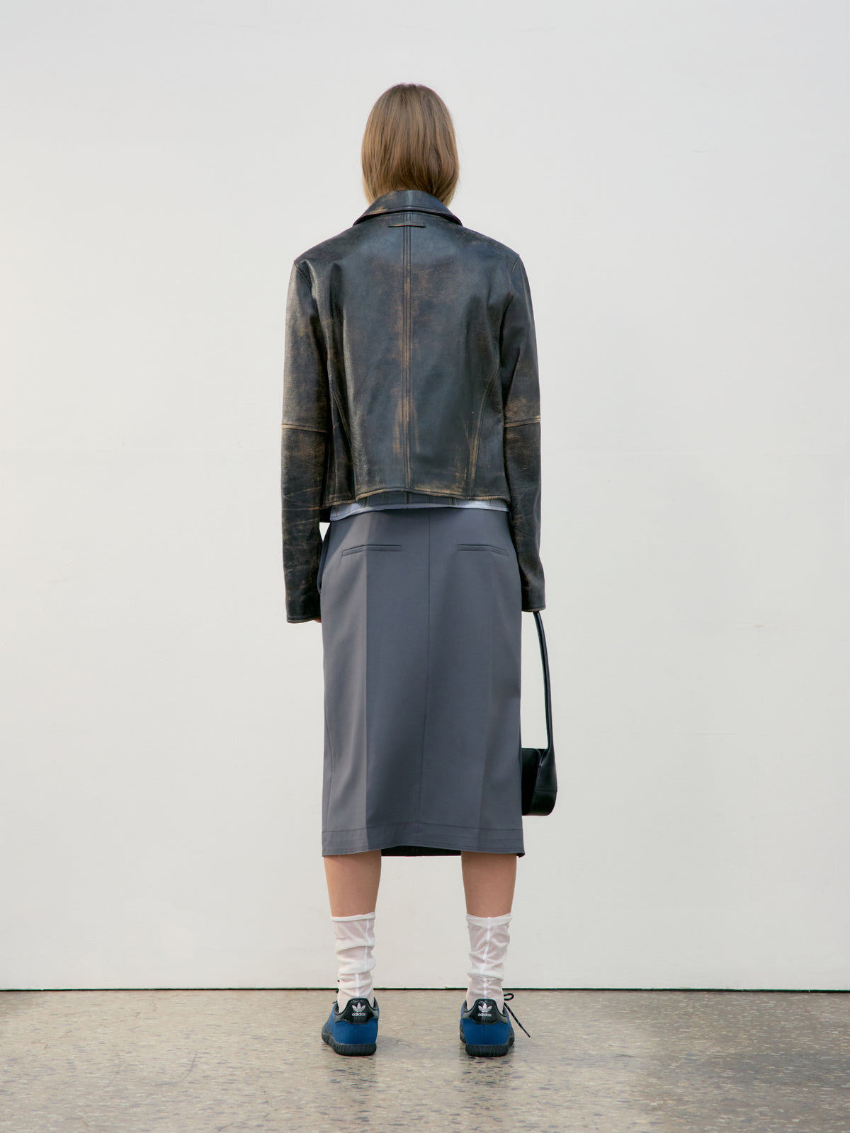 Low Classic Real Leather Jacket Black