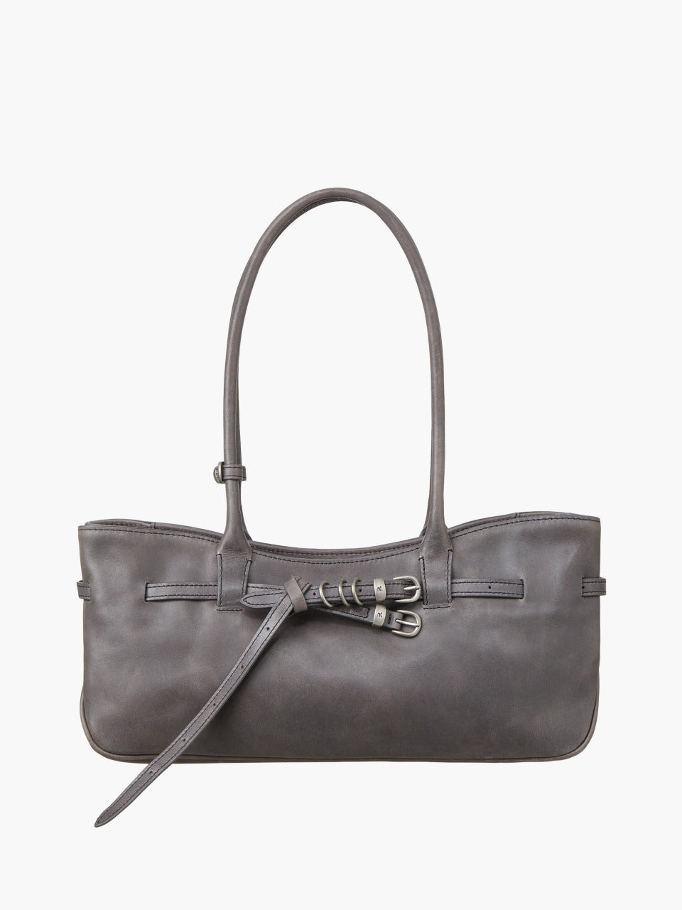 Margesherwood Grandma Used Shoulder Bag mauve pull-up