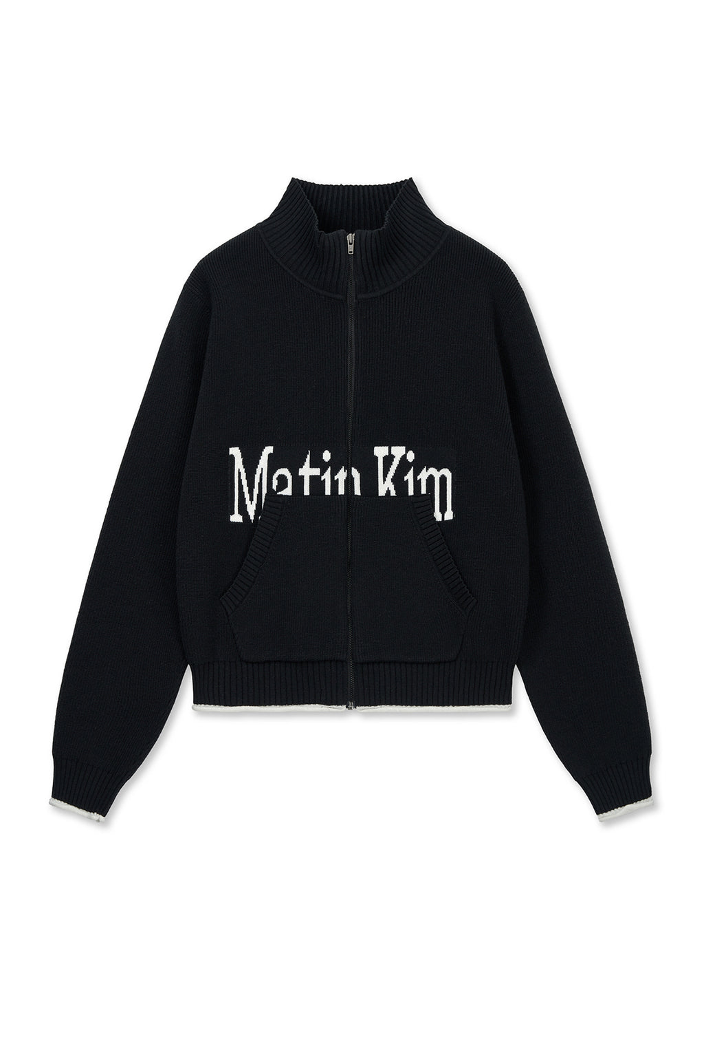 Matinkim Matin Spell Point Knit Zip UP IN Black