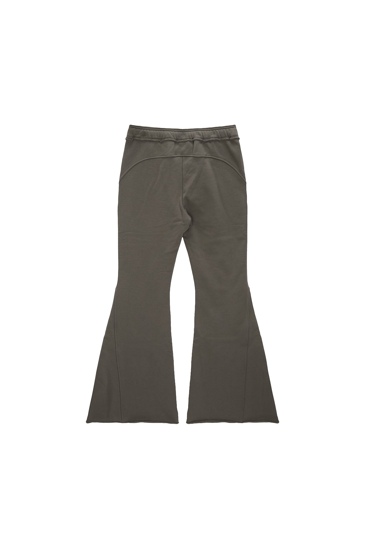 [matinkim] CUT OUT DETAIL SWEATPANTS IN KHAKI GREY