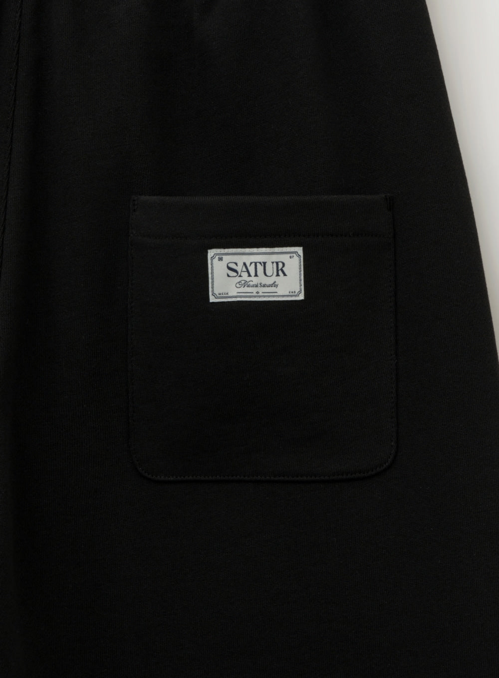 [satur] S Logo Jogger Sweatpants - Black