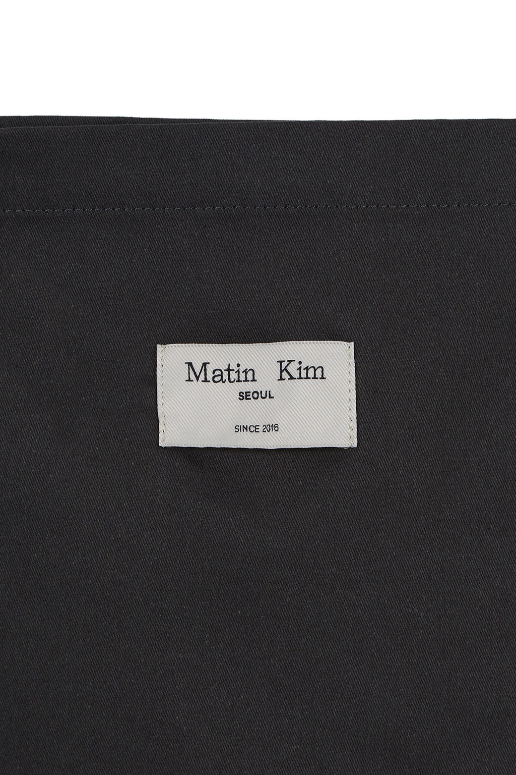 [matinkim] HANGEUL LOGO BIG ARCHIVE ECOBAG IN CHARCOAL
