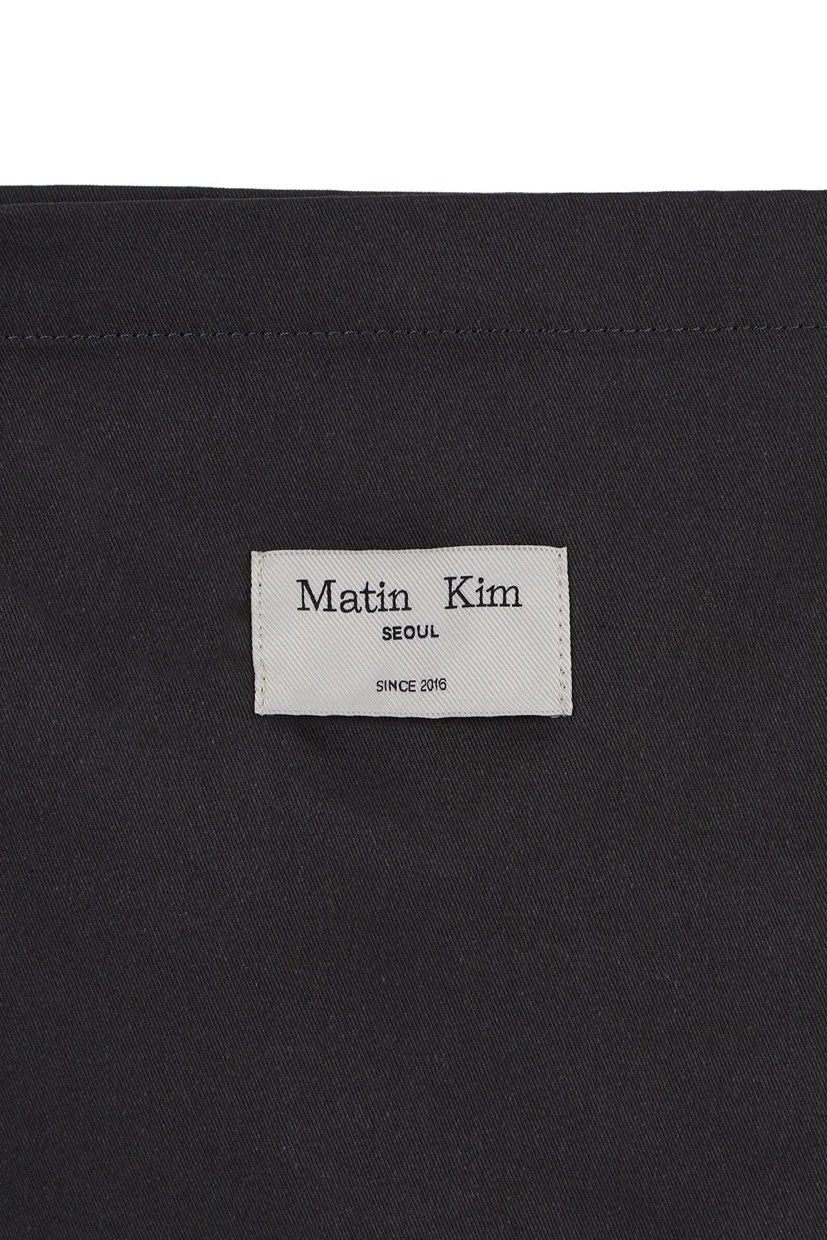 [matinkim] HANGEUL LOGO BIG ARCHIVE ECOBAG IN CHARCOAL