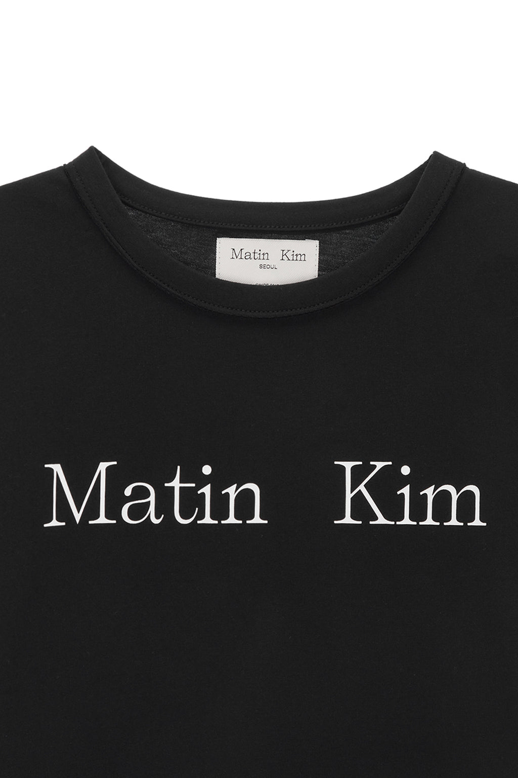 Matinkim Matin Kim Logo Crop Top IN Black